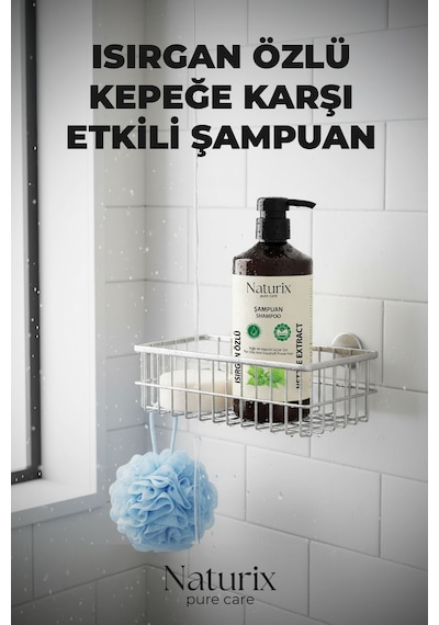 Naturix Isırgan Otu Özlü Tuzsuz Kepeğe Karşı Etkili Şampuan 600 ML