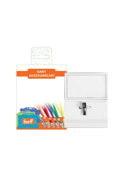 Sarff İğneli Klipsli Pvc Kokart 5Li Blister