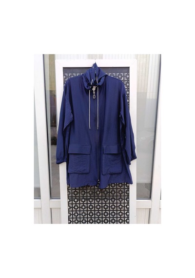 Çınar Boutique Yazlık Tesettür Hırka Lacivert Lacivert