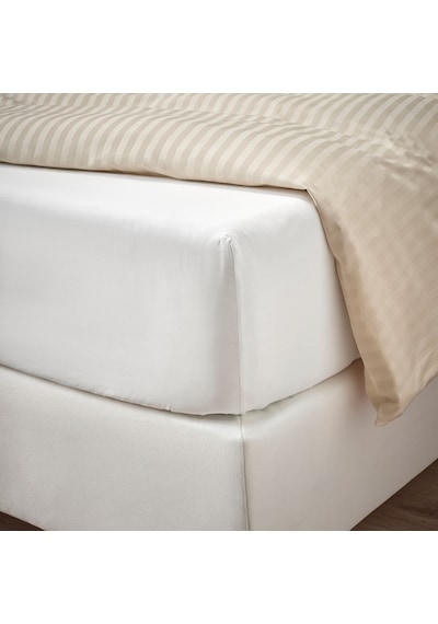 Ikea Rönnveckmal Çift Kişilik Çarşaf 160 X 200 Cm Beyaz