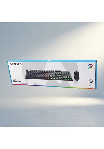 Gökkuşağı Işıklı Oyuncu Klavye Ve Mouse Seti