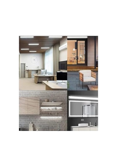 120 Cm 40 Watt Yatay Led Bant Armatür-trafolu Beyaz Işık-1-2-4-5-8-10-20-40 Adettir Beyaz-1 Adet Çok Renkli