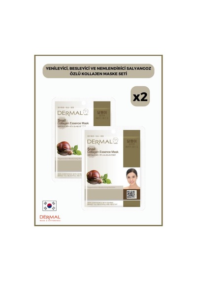 Dermal Salyangoz Özlü Kollajen Maskesi 2 x 23 G