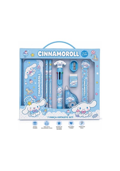 Sevimli Karakter Cinnamoroll 7 Parça Kırtasiye Hediye Seti