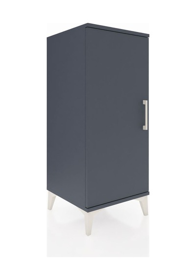 Hyperion Komodin Tek Raflı Tek Kapaklı 44x44x106 Antrasit-ant... Antrasit