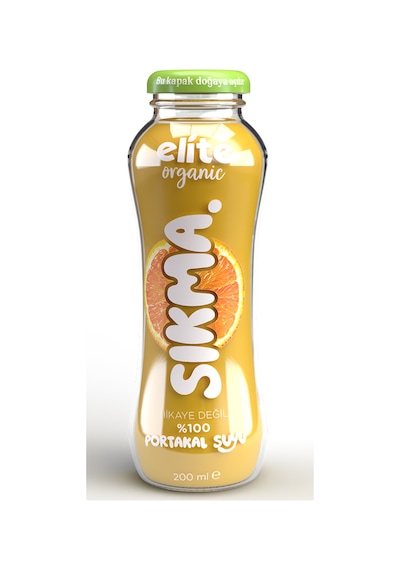 Sıkma %100 Portakal Suyu 200 Ml