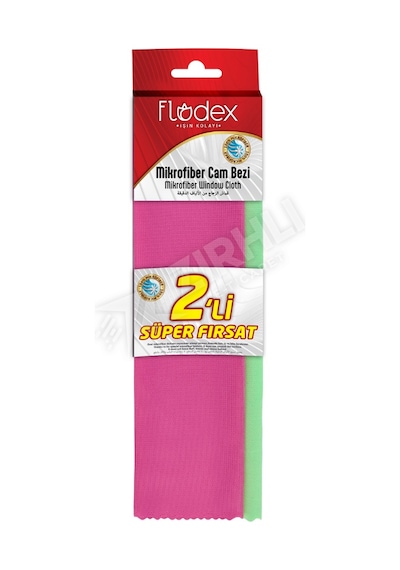 5 Adet Flodex Mikrofiber Cam Bezi 2'li Açık Renkli