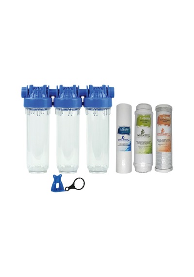 Pera Water 10 İnç Şebeke Girişi 3 Lü Arıtma Sistemi