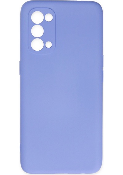 Oppo Reno 5 Uyumlu Kılıf Nano İçi Kadife Silikon - Lila