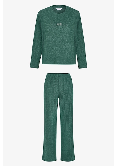 Penti Koyu Yeşil Rain Soft Termal Etkili Pantolon Pijama Takımı