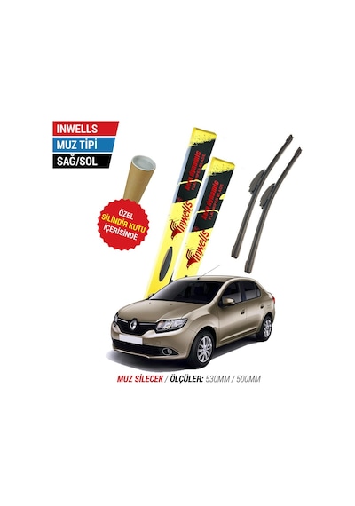 Renault Symbol İnwells Muz Silecek Takımı 2013-2015