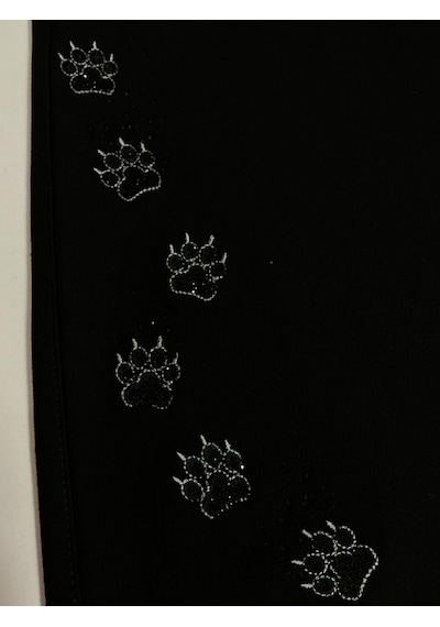 Trieste Büyük Beden Yüksek Bel Taş İşlemeli Kedi Nakış Detaylı Beli Lastikli Kadın Pantolon Siyah Trieste Büyük Beden Yüksek Bel Taş İşlemeli Kedi Nakış Detaylı Beli Lastikli Kadın Pantolon Siyah