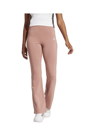 Adidas W Sl Sj Flarleg Kadın Spor Tayt Jd3077 Koyu Bej \ Sıcak Kil \ Somon Çok Renkli