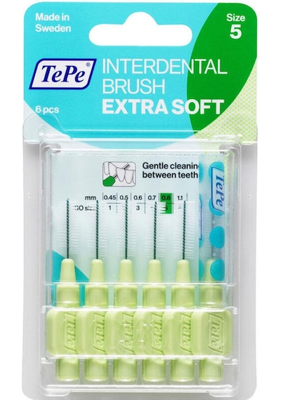 Tepe Blister Extra Arayüz Fırçası 0.8 Mm Yeşil 6'lı