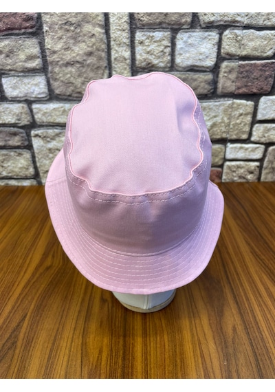 Hamze Bucket Kova Model Gabardin Kumaş Renkli Yazlık Şapka Pudra