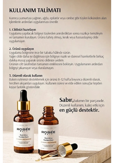 Rosee Bell Karınca Yumurtası Yağı 30 ML