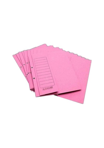 Alemdar Yarım Kapak Dosya Pembe 50'li Paket Alemdar Yarım Kapak Pembe Dosya