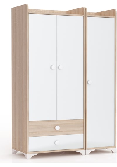 Patiko BDLP 049 Sonomo 3 Kapılı Dolap Beyaz - Sonomo