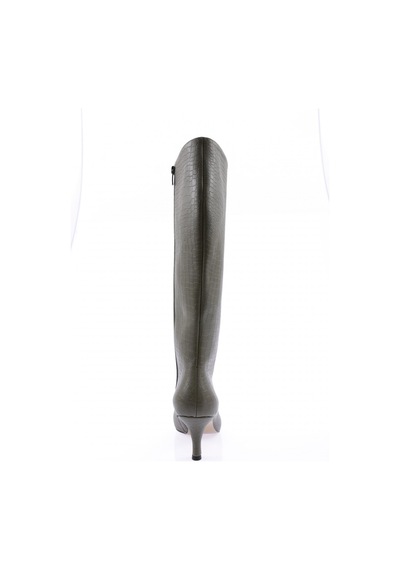Dgn K300-22k Kadin Sivri Burun Topuklu Çizme K300-1710-R7032 Haki