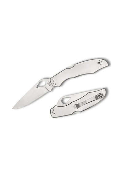 Spyderco Byrd Cara Cara 2 Stainless Combinationedge Kamp Çakı Gümüş