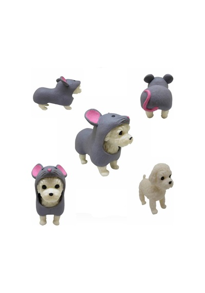 Dress Your Puppy Kostümlü Esneyen Figürler Köpek Fare Poodle Yumu