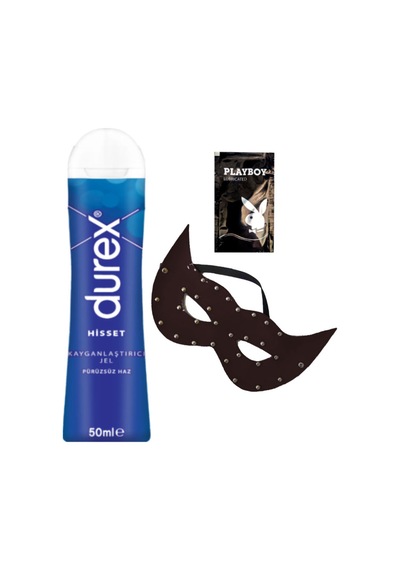 Durex Hisset Pürüzsüz Hazlar 50 Ml Jel + Siyah Deri Göz Maskesi + Hediye