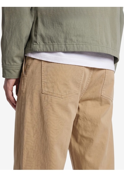 Koton Normal Bel Cepli Rahat Kalıp Gabardin Barrel Fit Pantolon Bej 7wam40045nw Ekru