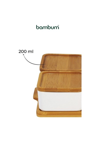 Bambum Zen 13 Parça Kahvaltılık B5833 beyaz