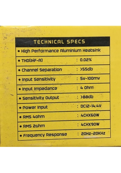 Soundmax Sx-2700.4 3000 Watt 4 Kanallı Amfi 4X60 Rms