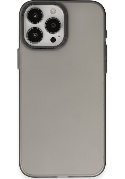 Apple iPhone Uyumlu  15 Pro Uyumlu Kılıf Modos Metal Kapak - Siyah