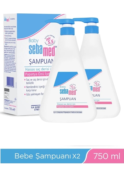 Sebamed Baby Ph 5.5 Göz Yakmayan Formül Nemlendirici Etkili Papatya Özütlü Bebek Şampuanı 750 Ml Normal