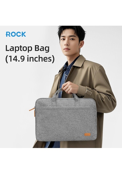 Su Geçirmez Kumaş 14.9 Inc Uyumlu Laptop Notebook El Çantası Gri GRİ