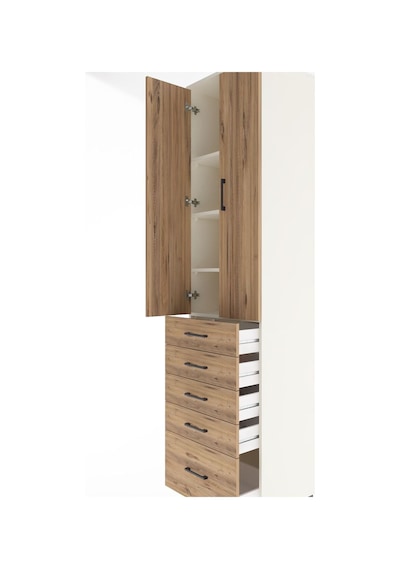 Hyperion Dolap 4 Raflı 5 Çekmeceli 2 Kapaklı 60x44x243 Aytaşı... Aytaşı