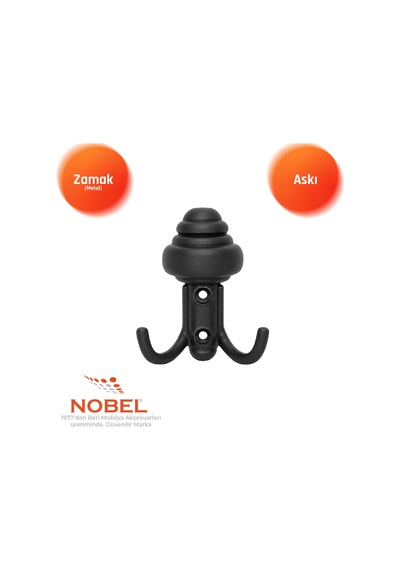 Sarikli Askı, Metal Vestiyer Askısı, 27 Gr, Dolap Ve Duvar Askılığı, Matsi Yah Vidalı