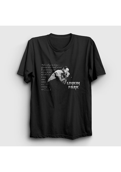 Presmono Unisex Chester Linkin Park T-shirt Siyah