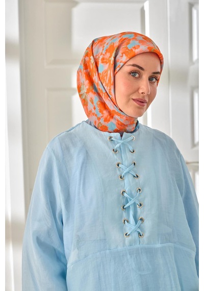 Silk Home Velora Eşarp 161001-21 Mavi, Turuncu, Yeşil
