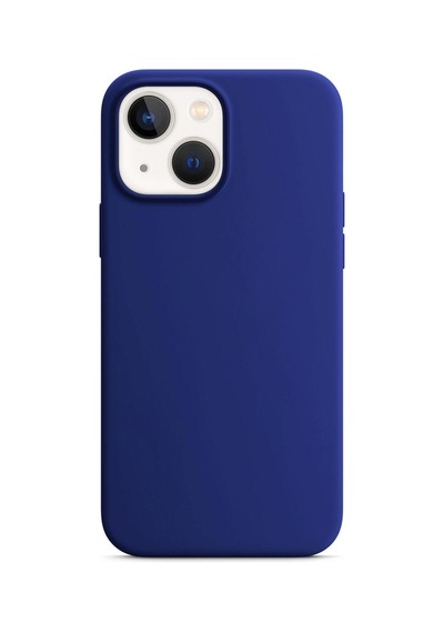 Microsonic Apple Uyumlu iPhone 14 Plus Kılıf Liquid Lansman Silikon Lacivert