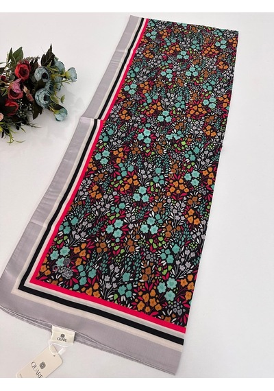 Quare Soft Pamuklu Desenli Şal Ldsq1402-28690 Çok Renkli