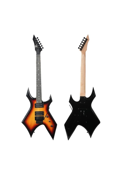 Maxword Gt-line-sb Profesyonel Warlock Kasa Hh Elektro Gitar Seti Sunburs