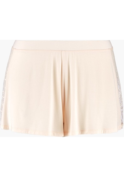 Aubade Lazy Days Shorty Modal Ve Ipek Karışımı Dantelli Şort Külot Beyaz