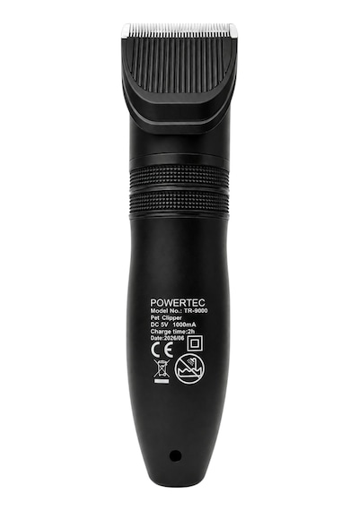 Powertec Tr-9000 Kedi Köpek Tıraş Makinesi Seti Pet Evcil Hayvan Tüy Kesme Makas Ve Metal Tarak Hediyeli 4 - 5 Saat Siyah