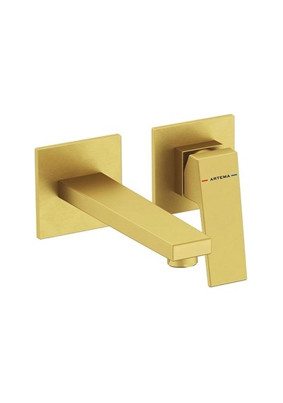 Artema Minimax Square Ank.lav.bat,kısa Fırçalı Altın A4359225 Ankastre Lavabo Bataryas Çok Renkli