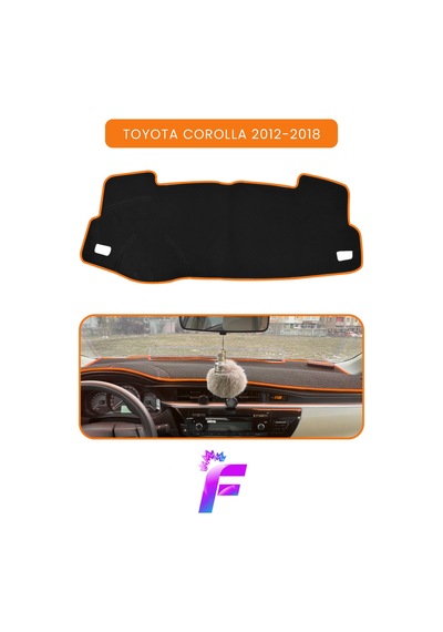 Toyota Corolla 2012-2018 Araca Özel Torpido Örtüsü Ön Göğüs Kılıfı Tam Koruma Tam Uyum B40 Torpido Halısı