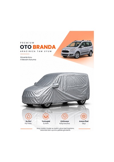 Ford Tourneo Courier 2014-2018 Kombi Uyumlu Araba Brandası Oto Branda Araba Örtüsü Araç Çadırı