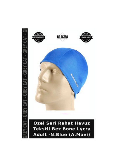 Özel Seri Rahat Havuz Tekstil Bez Bone Lycra Adult -n.blue A.mavi Açık Mavi