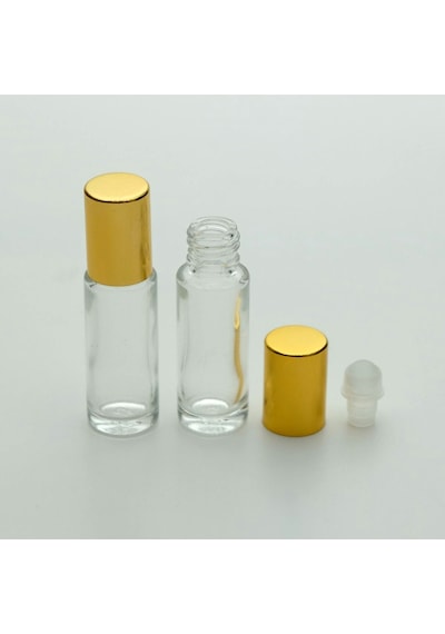 Boş Parfüm Şişesi Boş 3 ML 10 Adet Sarı Kapaklı Roll-on Modeli