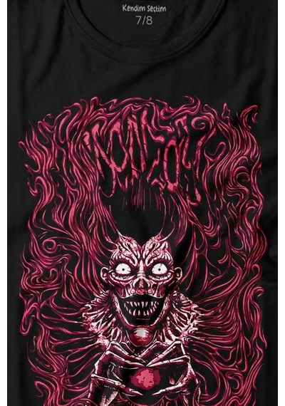Kendim Seçtim Girl Skull Kız Kadın Yaratık Vampir Baskılı Tişört Çocuk T-shirt 001