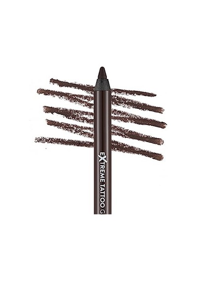 Suya Dayanıklı Jel Göz Kalemi Koyu Kahve - Extreme Tattoo Gel Pencil - 002 Walnut - 8682536028844 Genel