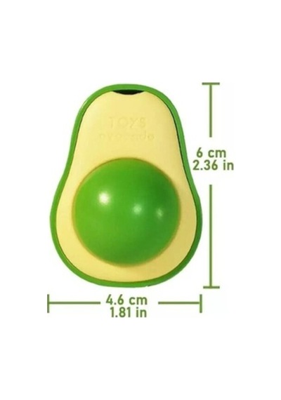 Avokado Tasarımlı Kedi Yalama Topu 5 Li Set