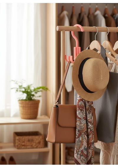 3d Baskılı Dolap İçi Askı Organizer 2'li Set Çanta, Kemer Ve Aksesuar Askılığı Plastik 10 X 15 Pe Diğer
